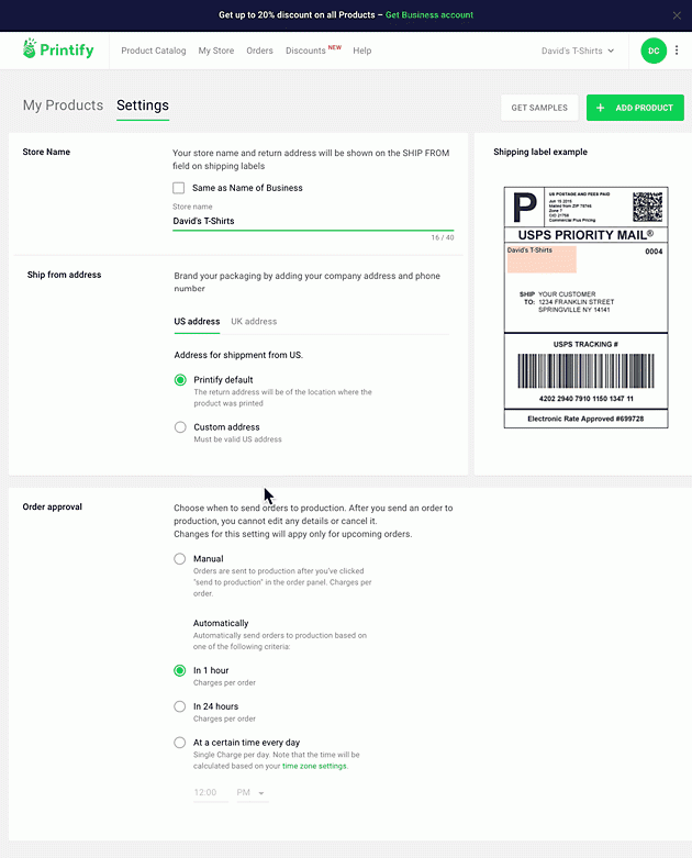 printify products