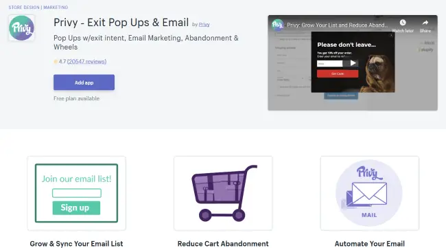 privy shopify