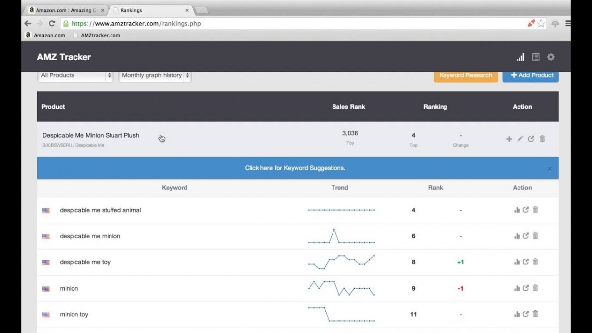 amz tracker pricing